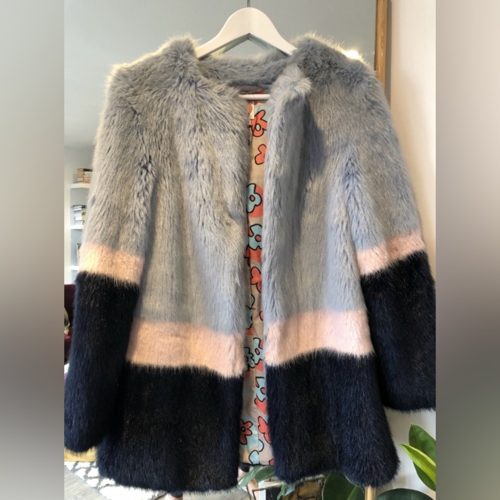 Shrimps Mabel Faux Fur Coat.